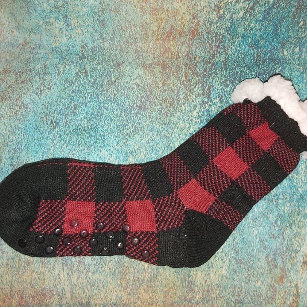 Buffalo Plaid Slipper Socks